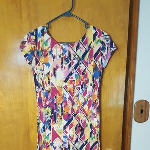 Colorful patterned long maxi dress